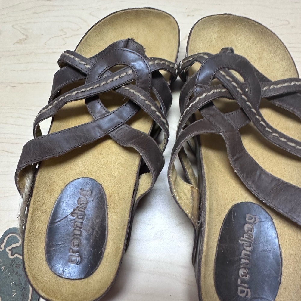 Women's Brown Leather Sandals